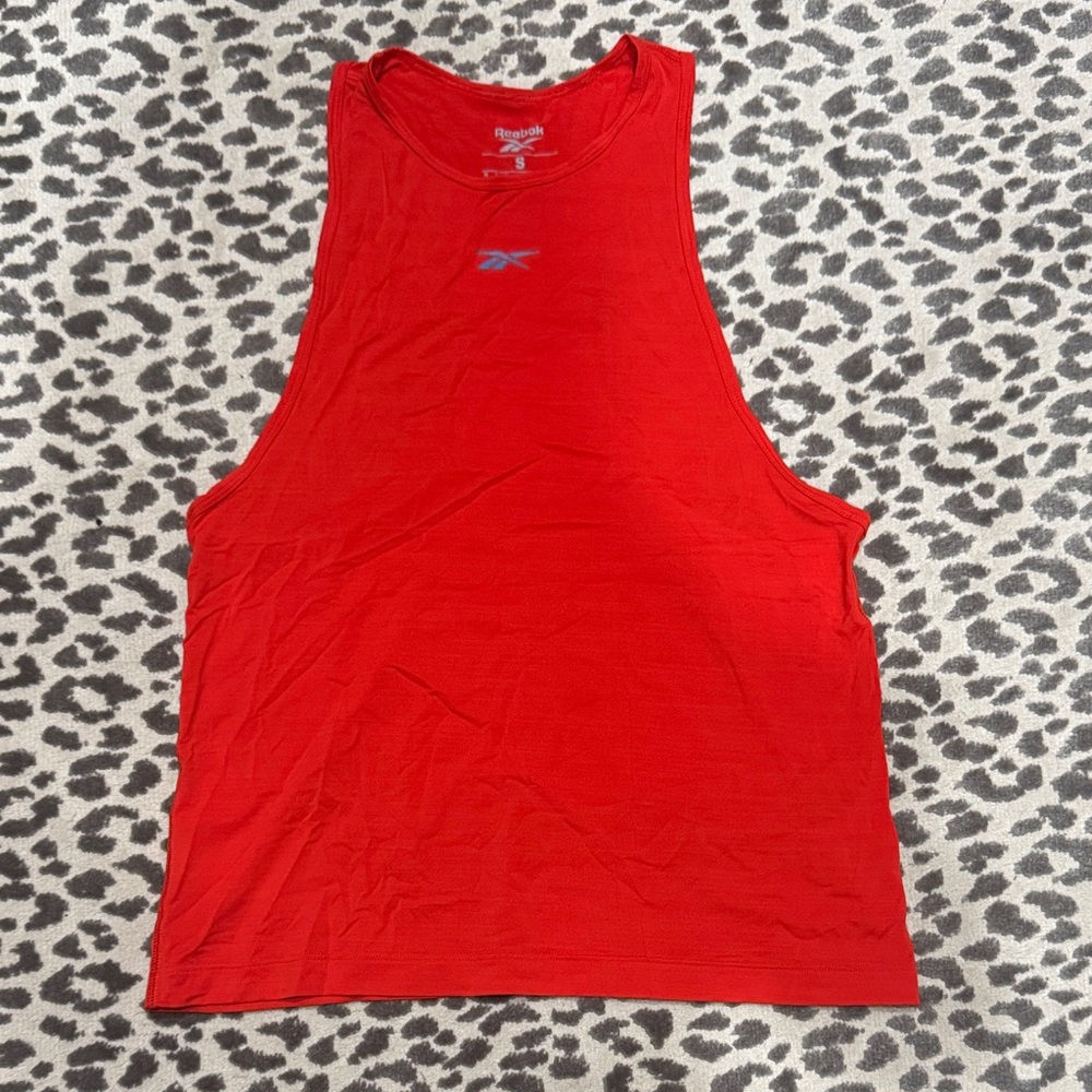 Reebok Men's Vibrant Red Tank Top